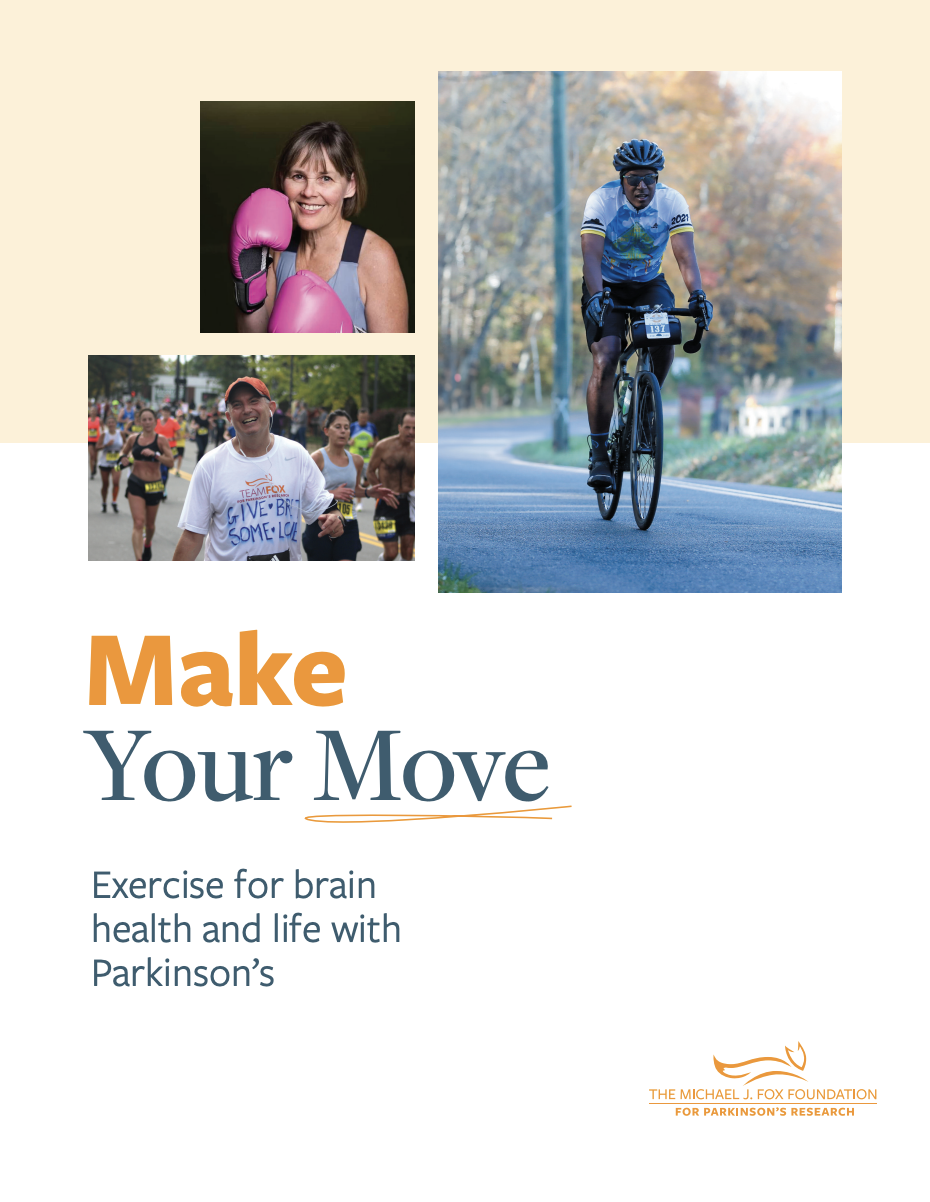 Michael J. Fox Foundation exercise guide cover